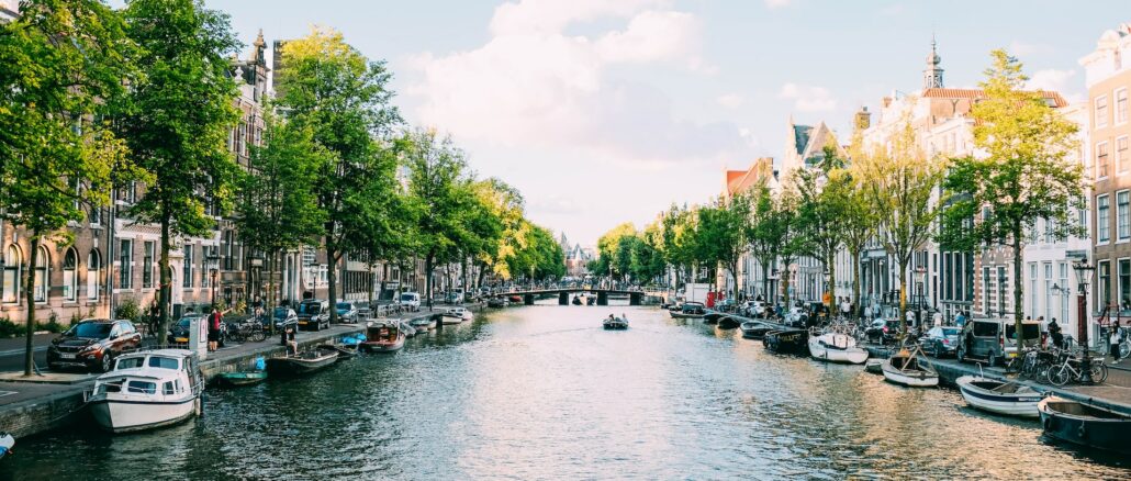 Amsterdam Fluss Schöne Lage