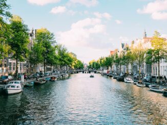 Amsterdam Fluss Schöne Lage