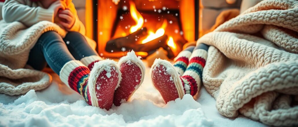 Kinder kalte Füsse im Winter