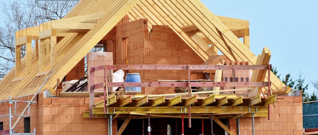 Neubau Haus mit Holzdach