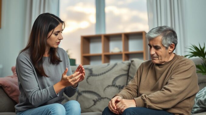 Familienmitglied hat Depressionen